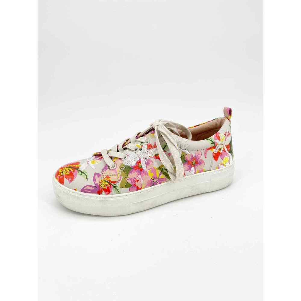 J/Slides NYC x Anthropologie Appy Platform Sneakers Floral Embroidered Size 7